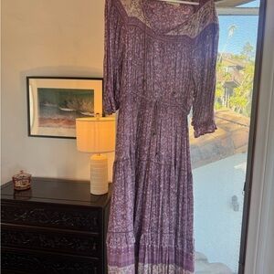 Spell Purple Dahlia Maxi Dress medium
